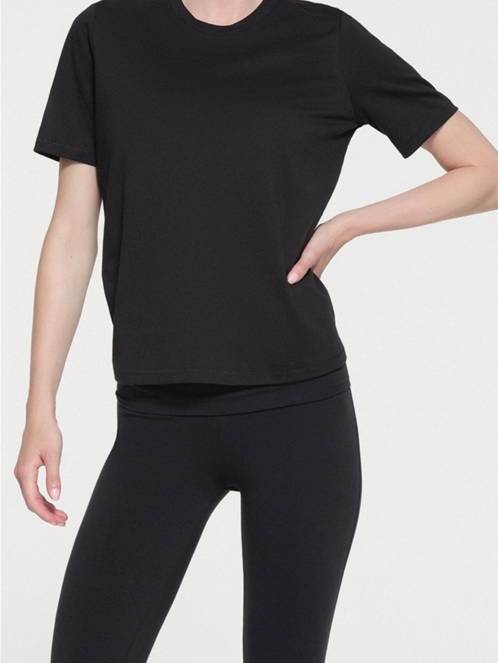 SKIMS Black Logo Tee
